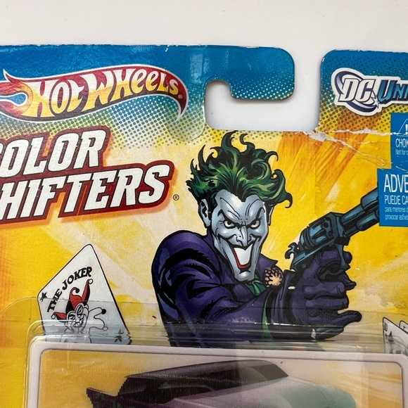 Hot Wheels Color Shifters The Joker DC Universe 2011 New Sealed  Green Purple - Picture 2 of 10